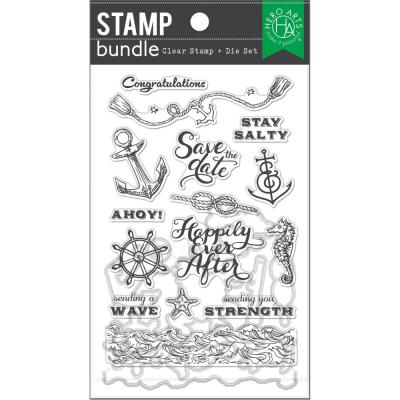 Hero Arts Stamp & Die Combo - Nautical Messages